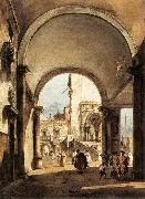 GUARDI, Francesco An Architectural Caprice oil painting artist